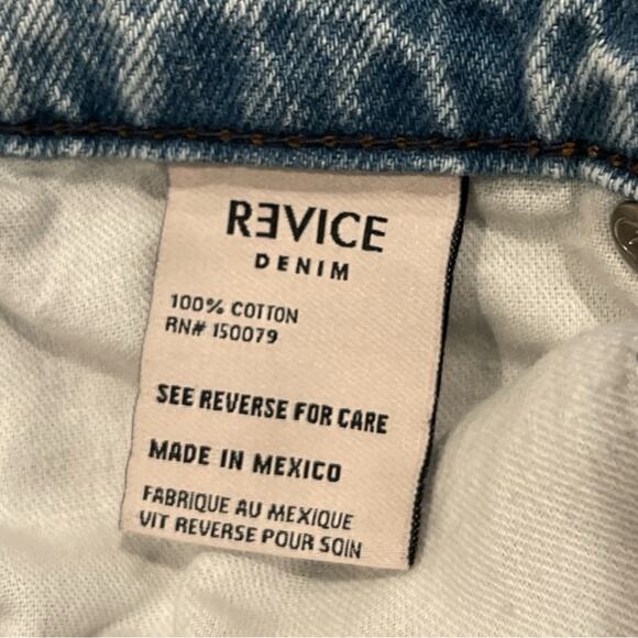 Revice Button Fly Acid Wash High Rise Ex Boyfriend Jean Size 25] - Picture 7 of 11